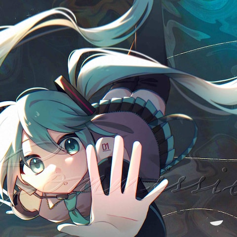 ボカロオリジナル曲のMV用イラスト