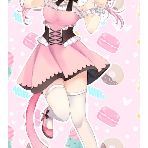 【オリジナル】猫耳の少女の立ち絵