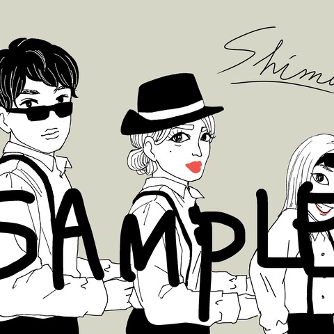 家族似顔絵