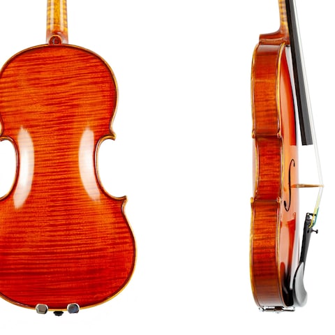 バイオリンの商品撮影