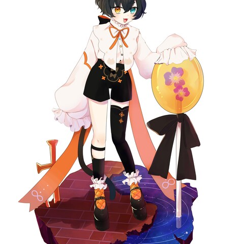 ハロウィンモチーフのキャラクターデザイン