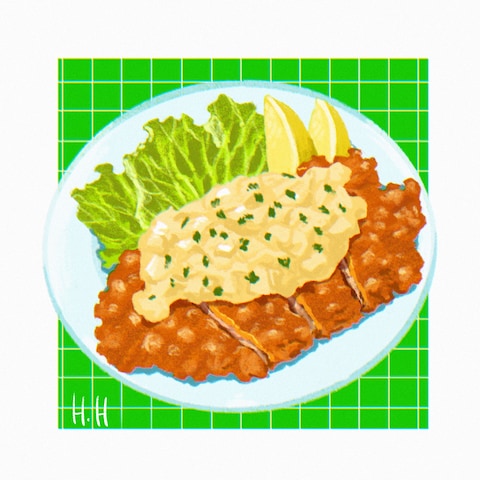 チキン南蛮イラスト