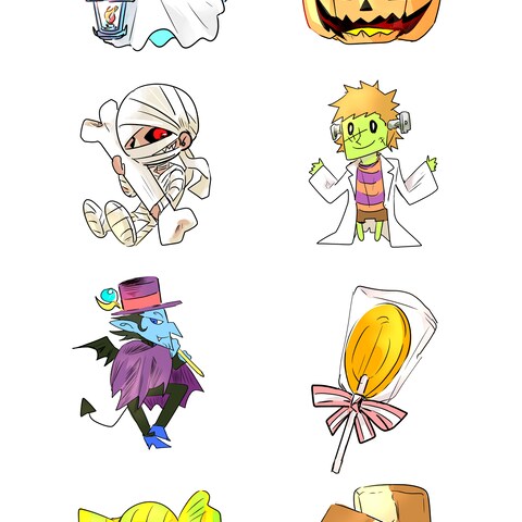 ハロウィンの挿絵