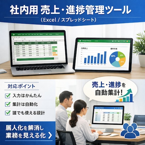 社内用 売上・進捗管理ツール