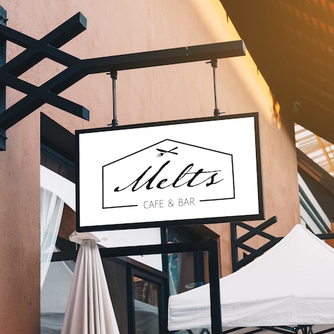 Melits CAFE ＆ BARのロゴデザイン制作