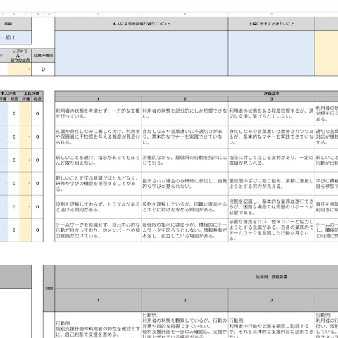 評価シートフォーマット