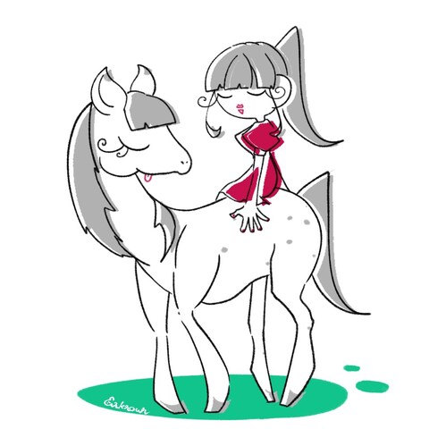 馬と女の子