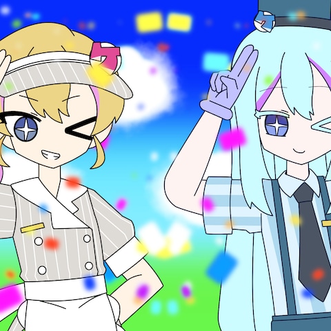 歌ってみた動画メズマライザーのパロディイラスト、デザイン作成