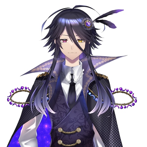 【VtuberのLive2Dイラスト】黒海紫鴉様