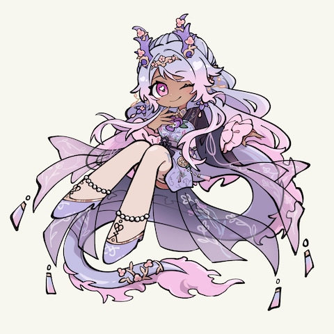 クライアントのデフォルメイラスト