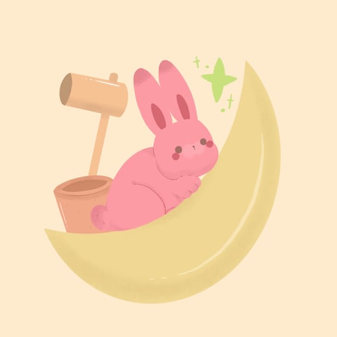三日月とうさぎ