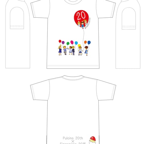 記念イベントのTシャツデザイン