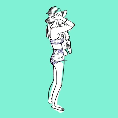 線画イラスト（全身）