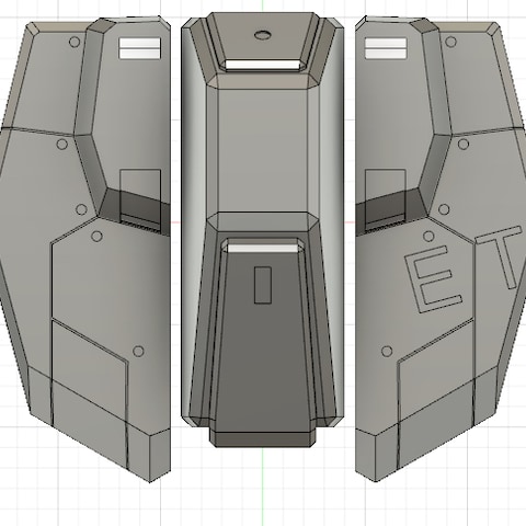 とあるガンプラの前垂　自作トレース３Dデータ