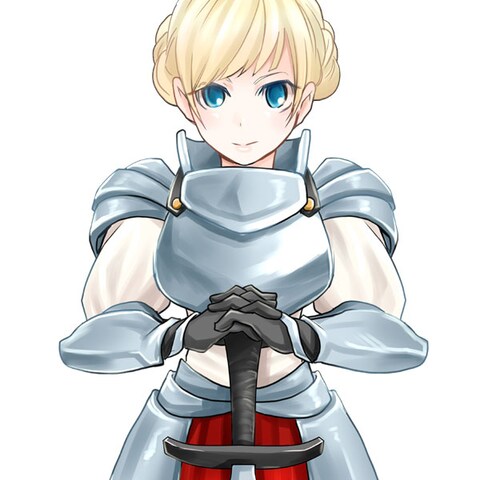 RPG風女性キャラ騎士