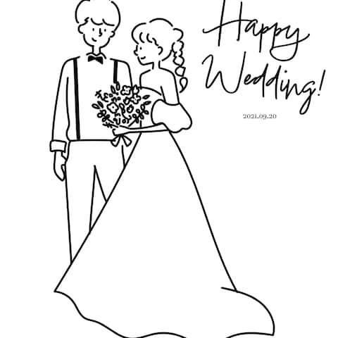 【illustration】wedding illust