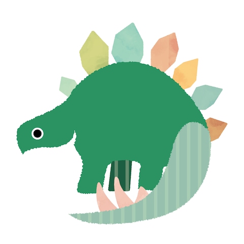 恐竜イラスト：ステゴザウルス