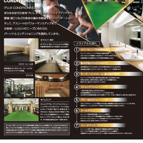 ジム施設のチラシ制作事例