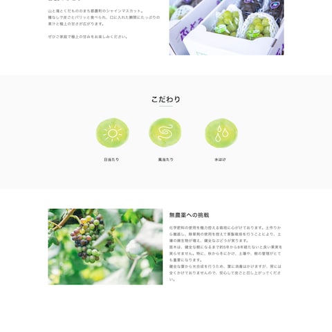 農園のデモサイト