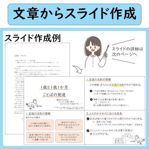 文章からスライド作成