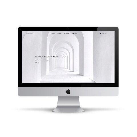 STUDIOでポートフォリオサイト制作