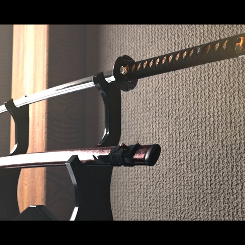 3Dモデリング 日本刀