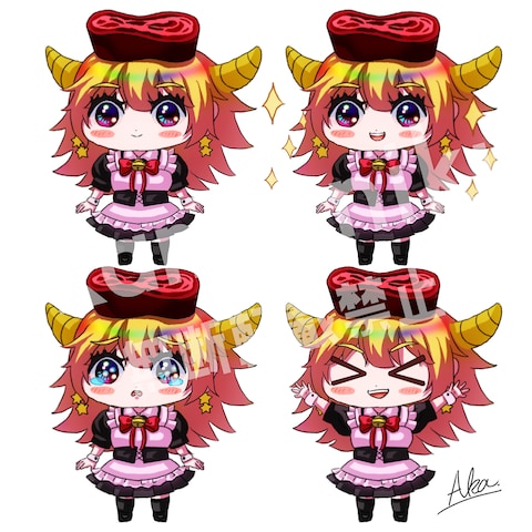 YouTube動画用 静止画アバターイラスト作成