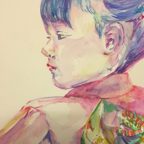 ひもおとし(水彩)