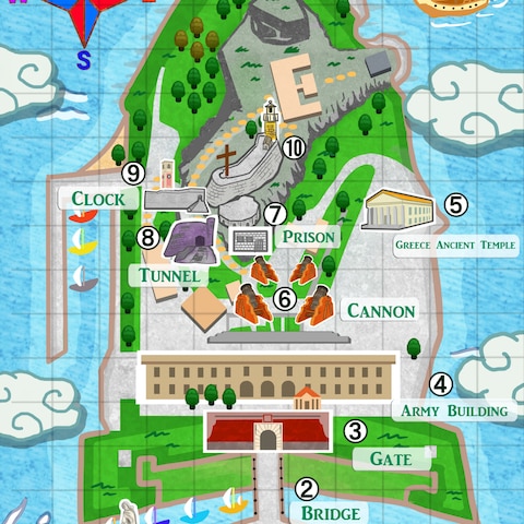 地図のイラストです