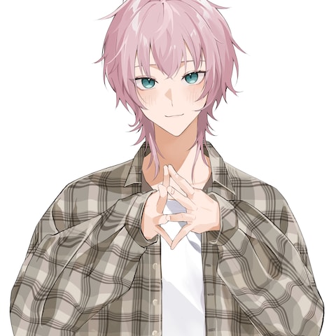腰から上イラスト依頼絵　可愛い・あざとい系男子