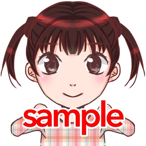 アニメ塗りイラスト(上半身)