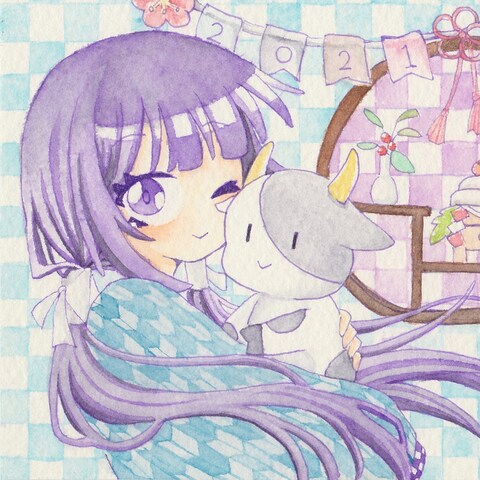 2021年のお正月用イラスト 2