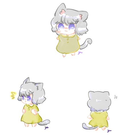 創作キャラのデフォルメ絵