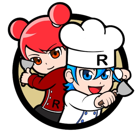 料理系のキャラクター2名組み合わせ