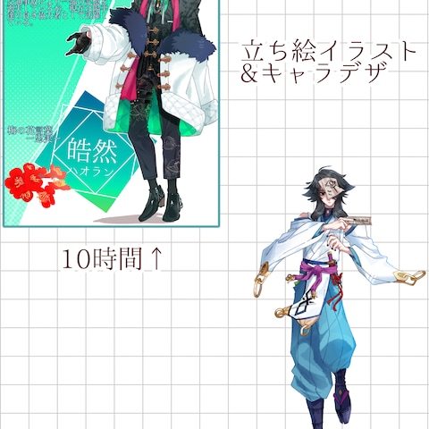 立ち絵、キャラデザ