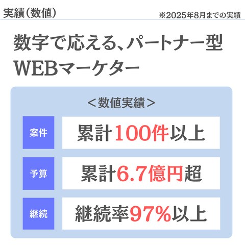数値実績