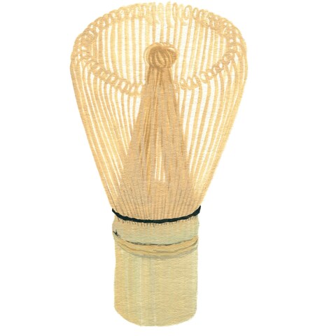 茶筅　工芸品・茶道具・日用品（水彩画）