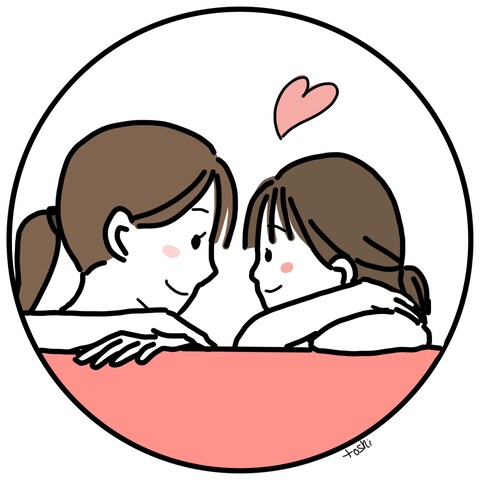 親子似顔絵アイコン