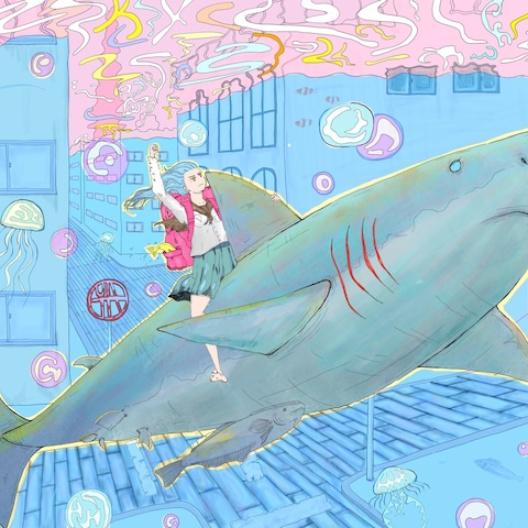 サメのり少女