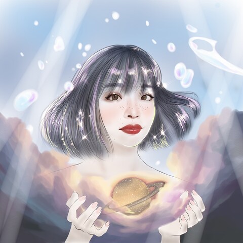 宇宙、光、水
