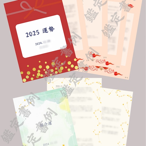 鑑定書例①