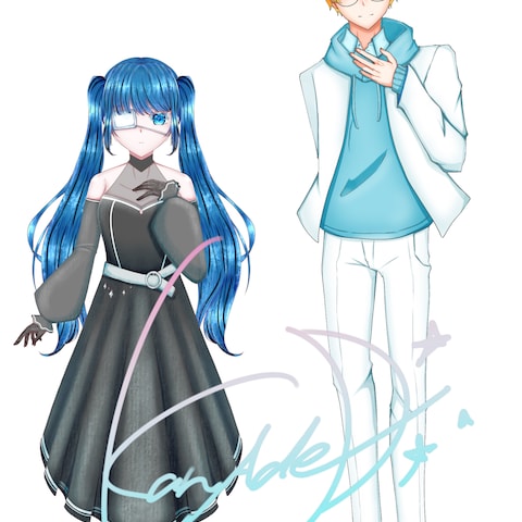 活動者の立ち絵イラスト