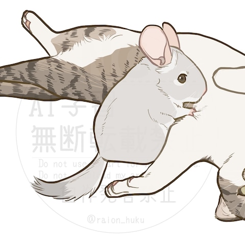 ペット似顔絵イラスト