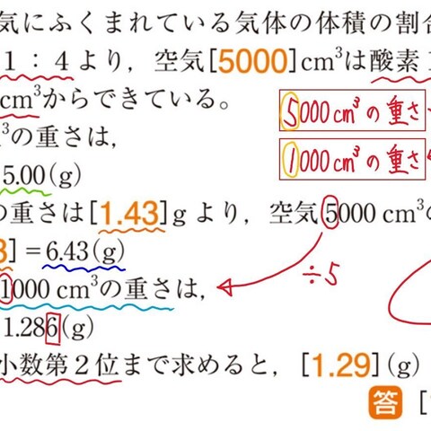 理科「気体・化学変化」　※画像プレゼント