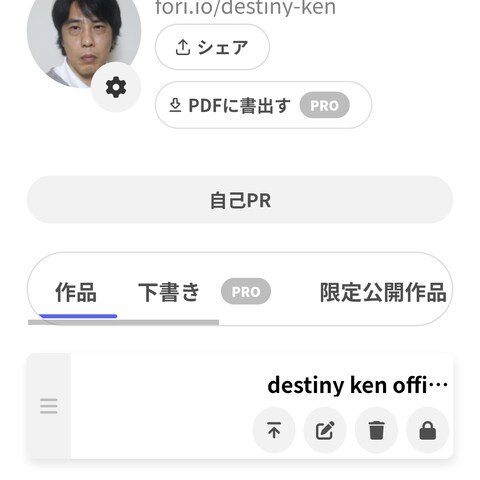 destiny ken ポートフォリオ