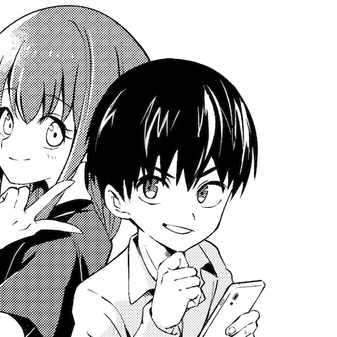 漫画タッチな人物イラスト