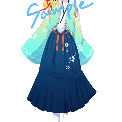 Vtuberモデルイラスト