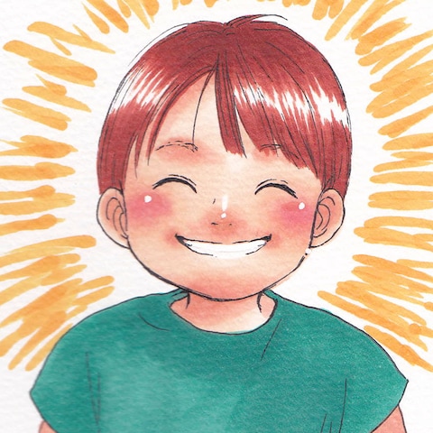 友達のお子さんをモデルに描かせていただきました♪