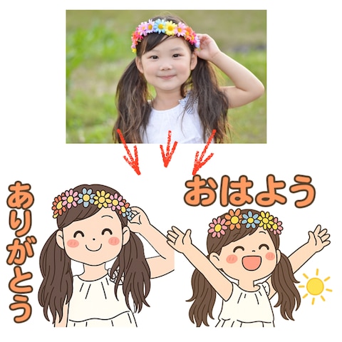 こどもLINEスタンプ作成