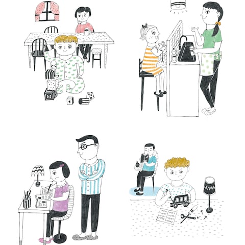 雑誌「住むこと」カットイラスト